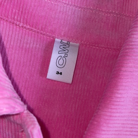 NWT.  Women’s Pink Corduroy Button down shirt.  Size 34. - Picture 6 of 9